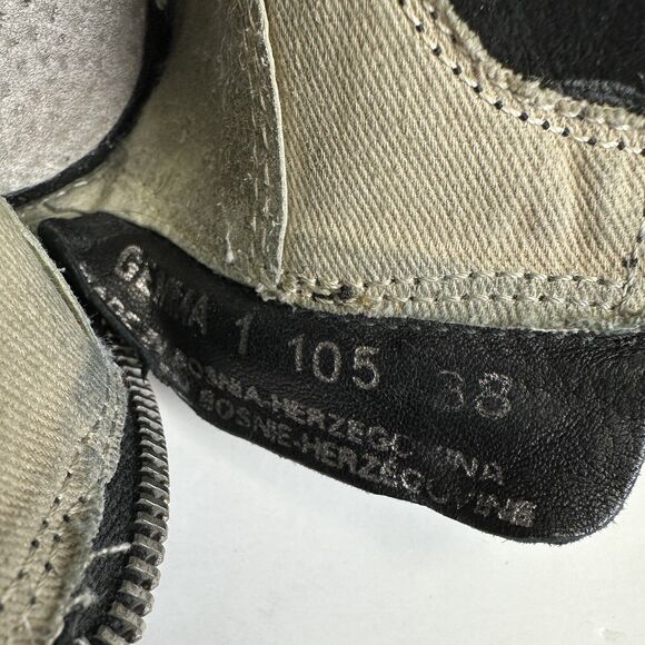 Free People Gemma Black Leather Peep Toe Ankle Bootie Zip Shoe Size EU 38 US 7.5 - Picture 10 of 10